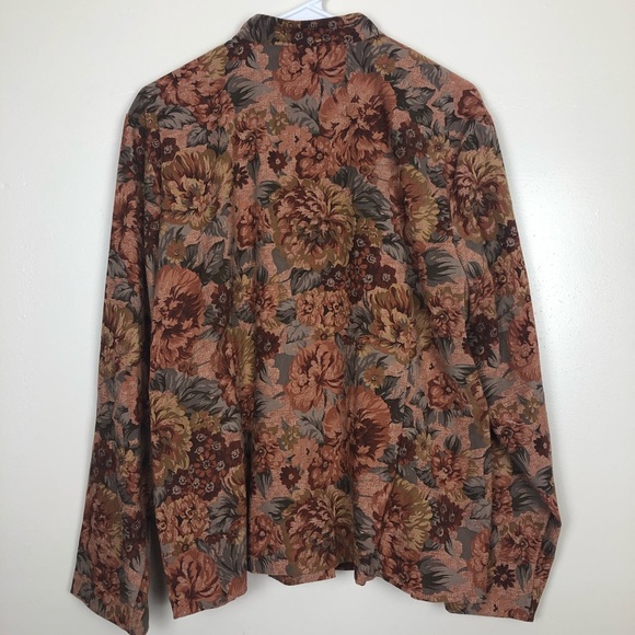 Coldwater Creek Floral Button Up Jacket - Picture 5 of 6